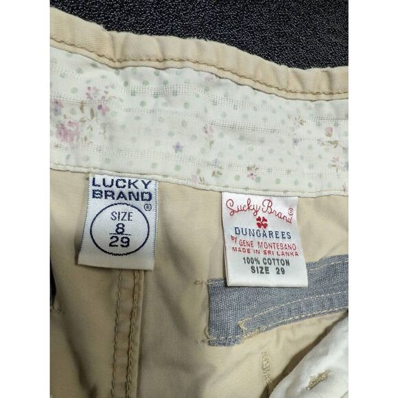Lucky Brand Women's Tan and Cream Shorts Women's 8 - Picture 4 of 5
